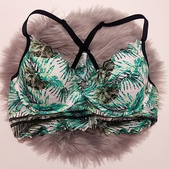 PINK Victoria's Secret Other - PINK VS Padded Palm Tree Print Racerback Bra M